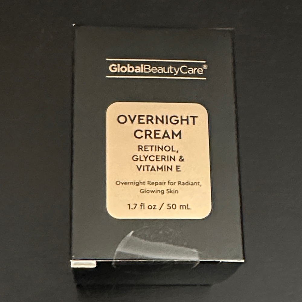 Global Beauty Care Overnight Cream with Retinol & Vitamin E New